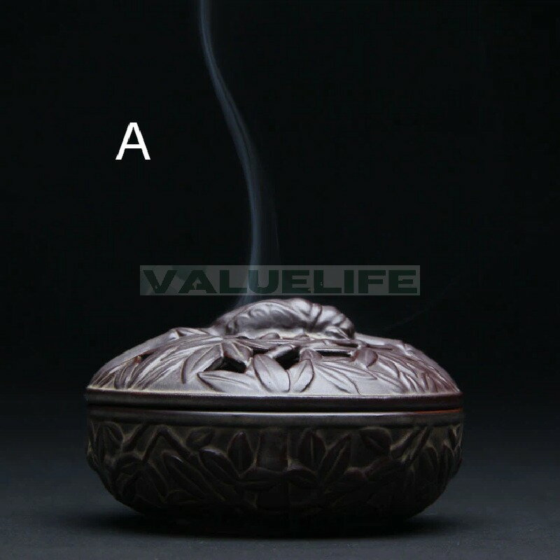 Rakuten - 陶磁器 盤香炉 陶磁器香薫炉 線香挿し 家庭装飾品 香炉 リラックス インテリア 日常使い 癒し 香りを楽しむ