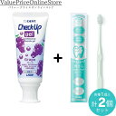 【対象商品ポイント20倍&最大1000円offクーポン有】ライオン デント チェックアップ ジェル (グレープ) 75g + ORALEGIT (オーラルギット) Natural Fit歯周ケア専門 歯ブラシ 国内製造 (1本/ミントグリーン)