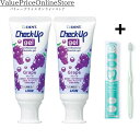 【100円OFFクーポン有】ライオン デント チェックアップ ジェル (グレープ) 75g 2本+ ORALEGIT (オーラルギット) Natural Fit...