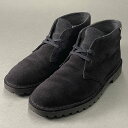 《美品》 Clarks クラークス × BEAMS ビームス Desert Rock GTX デザートブーツ GORE-TEX チャッカブーツ 26.5cm ブラック スエードレザー 【中古】