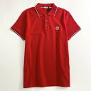 未使用 タグ付☆MONCLER モンクレール ロゴワッペンポロシャツ サイズS レッド MAGLIA POLO MANICA C マリアポロマニカ メンズ 【中...