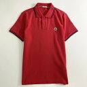 未使用タグ付☆MONCLER モンクレール ロゴワッペンポロシャツ サイズS レッド MAGLIA POLO MANICA C マリアポロマニカ メンズ 【中古】(4)