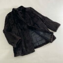 【本毛皮】ミンクファー 毛皮コート ミンクコート サイズ13号 ブラック ミンク レディース 婦人 MINK FUR 【中古】(4)