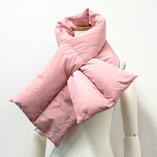 BLAMINK ブラミンク R PE DOWN MUFF ダウンマフラー レディース小物 収納袋付き ネックウォーマー ピンク レディース 【中古】 BLAMINK ブラミンク R PE DOWN MUFF ダウンマフラー レディース小物 収納袋付き ネックウォーマー ピンク レディース 【中古】