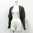 《新品タグ付き》 FOXEY フォクシー マシュマロボレロ ニットカーディガン トップス 33578 サイズF グレー カシミヤ100% レディース 日本製 【中古】(4)