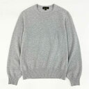 《美品》定価¥60.500 Drawer ドゥロワー 14ゲージ クルーネック プルオーバー ニットセーター 1 グレー カシミヤ混 【中古】