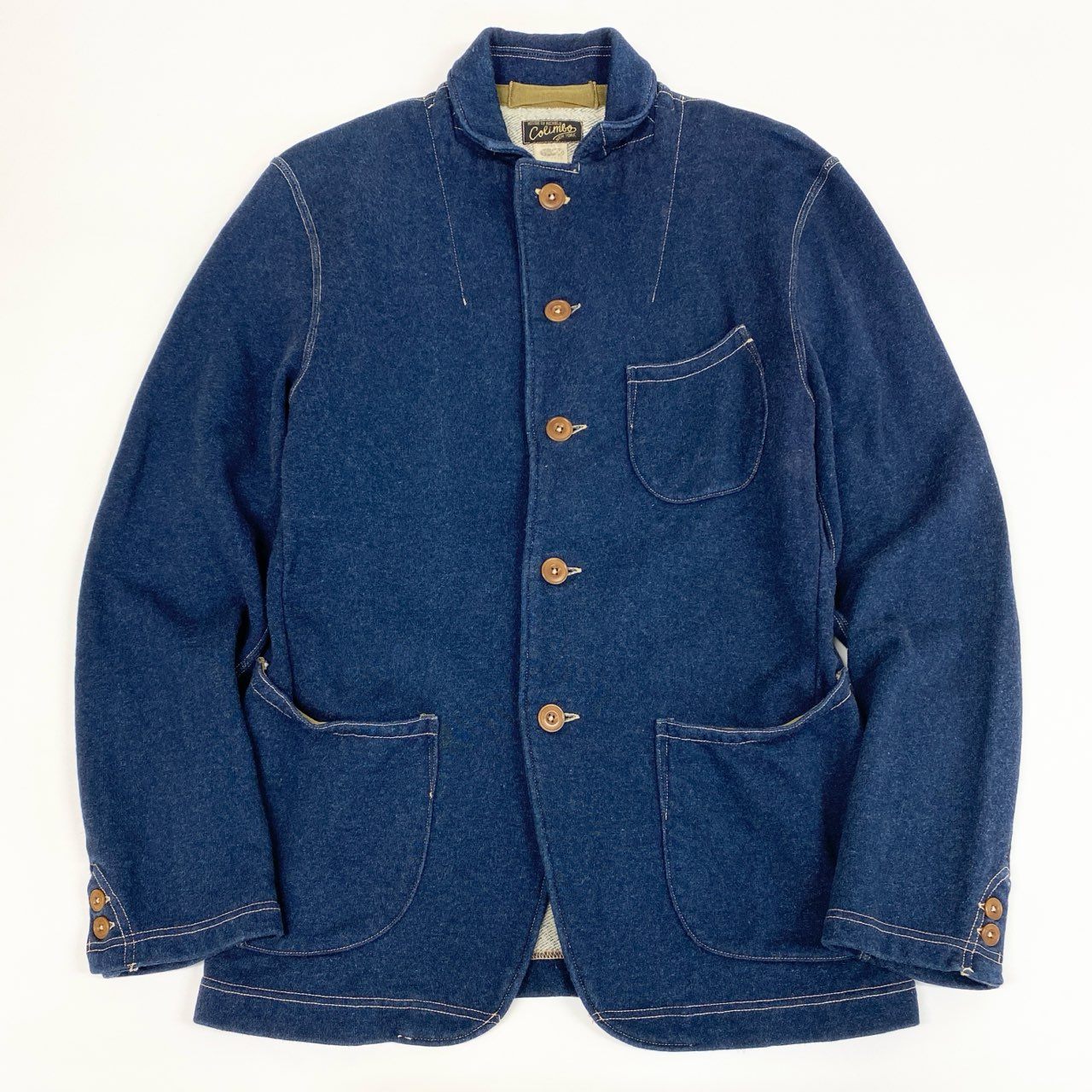 COLIMBO コリンボ ORIGINAL BELMONT PARK JACKET ベルモントパークジャケット スウェットジャケット Mサイズ インディゴ メンズo07t 中古のサムネイル