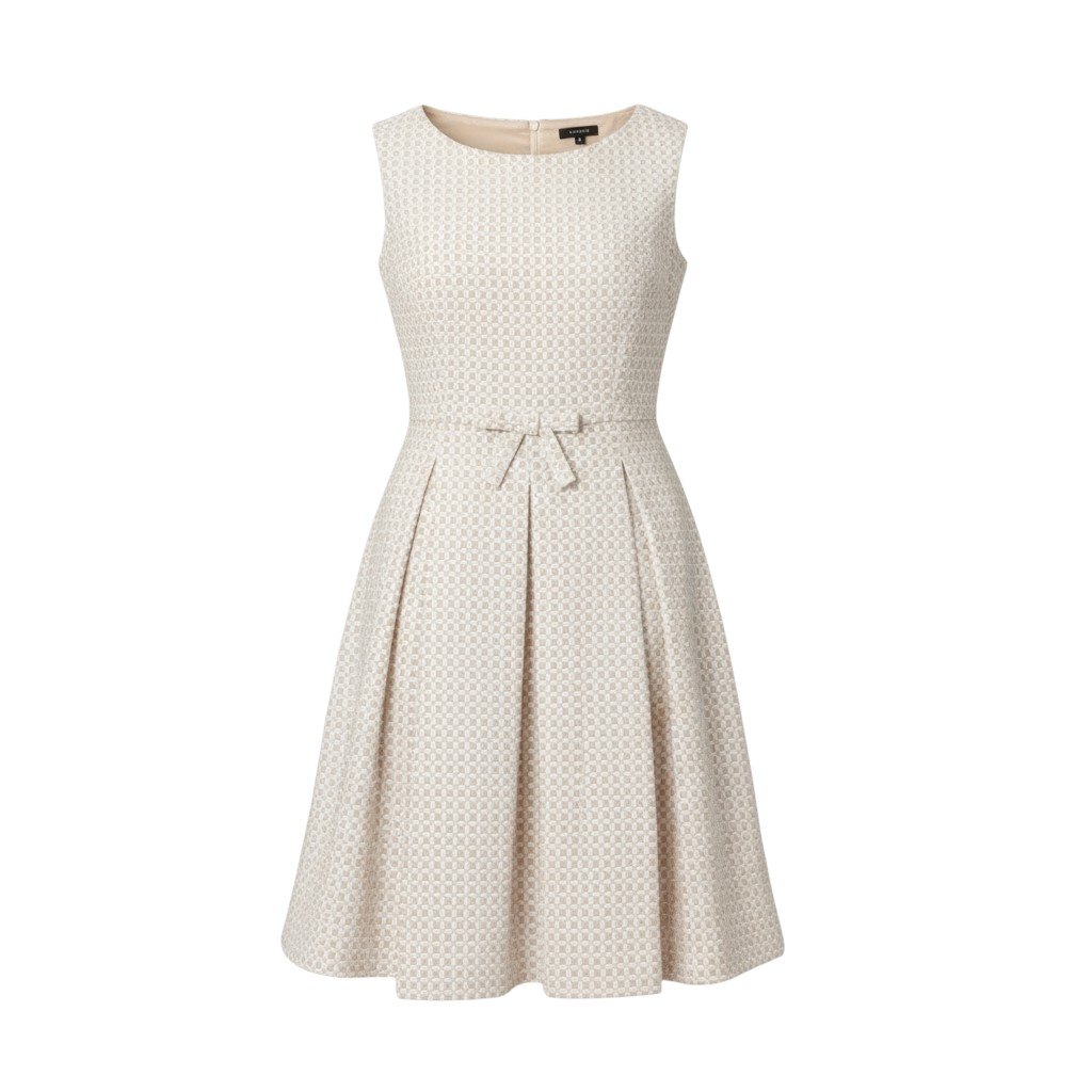 TOCCA トッカ CLOVER クローバードレス ノースリーブワンピース 総柄 刺繍 ウエストリボン レディース 女性用 OPTOYM0250 0 ピンク オフホワイトo07t 中古