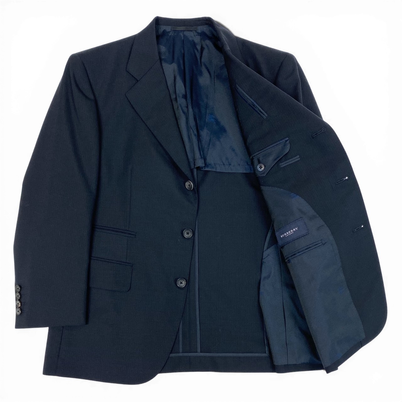 BURBERRY LONDON バーバリーロンドン スーツセットアップ テーラードジャケット スラックス 42サイズ ダークネイ valuestock-10015106 バリューストック サンプル画像3