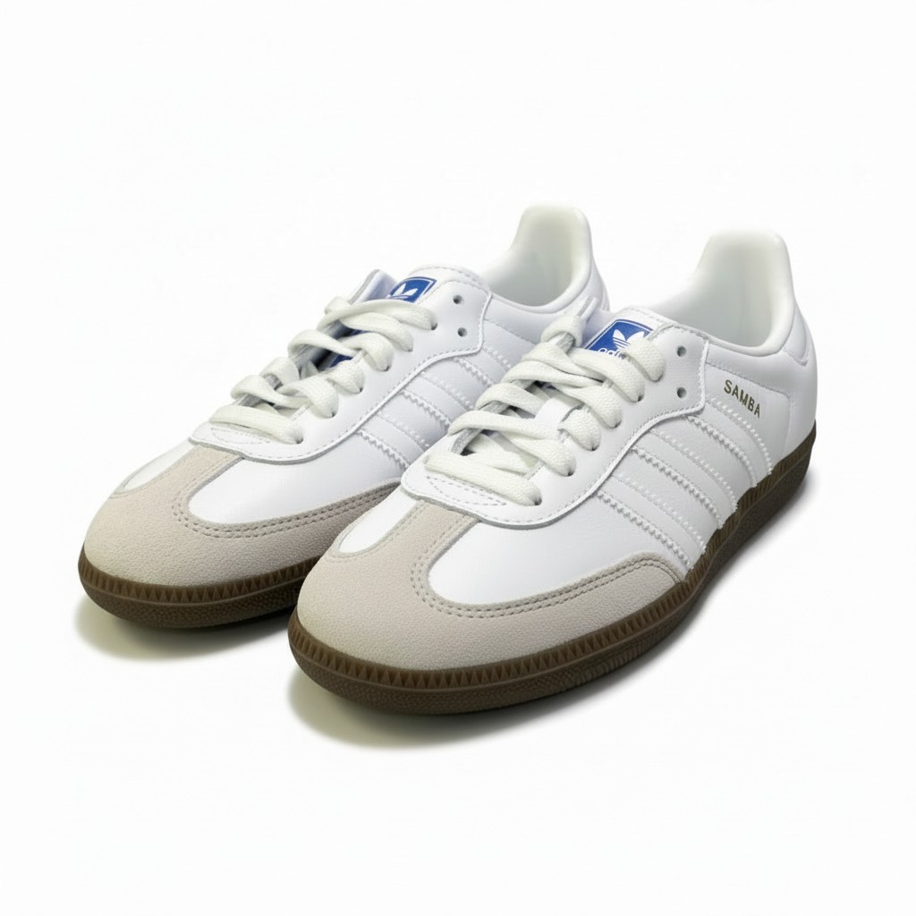 adidas アディダス SAMBA OG サンバ オリジナルス ローカットスニーカー レザーシューズ レディース 女性靴 IE3439 22cm ホワイトu02t