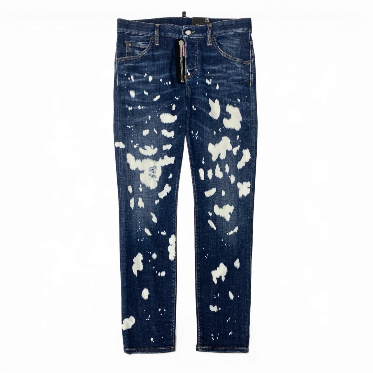 樂天商城 - 《未使用品》 DSQUARED2 ディースクエアード ブリーチダメージ加工 スキニーデニムパンツ S75LB0525 サイズ38 インディゴ COOL GIRL JEAN タグ付t18r中古