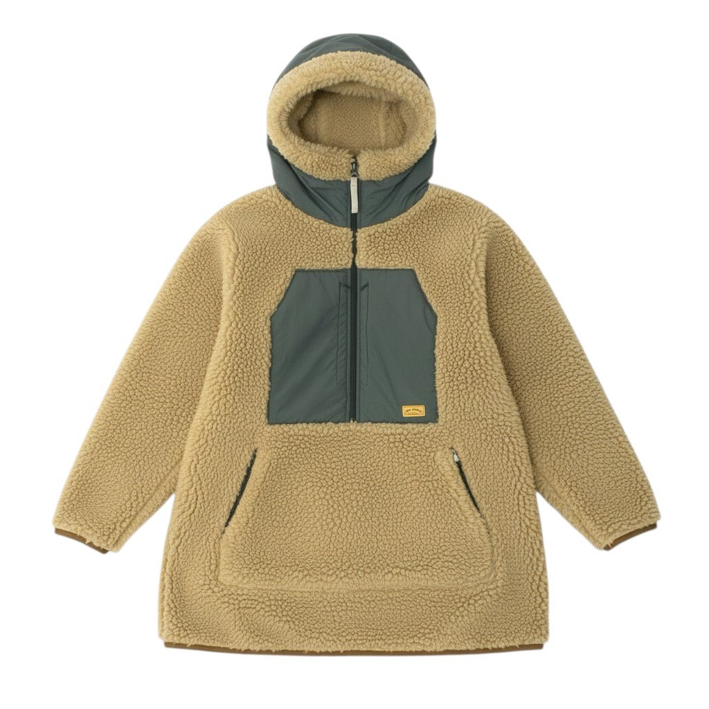 NATAL DESIGN ネイタルデザイン ホワイトバッファローボアジャケット フリースジャケット アウター XSサイズ ベージュ カーキ メンズ 男性用o07t 中古