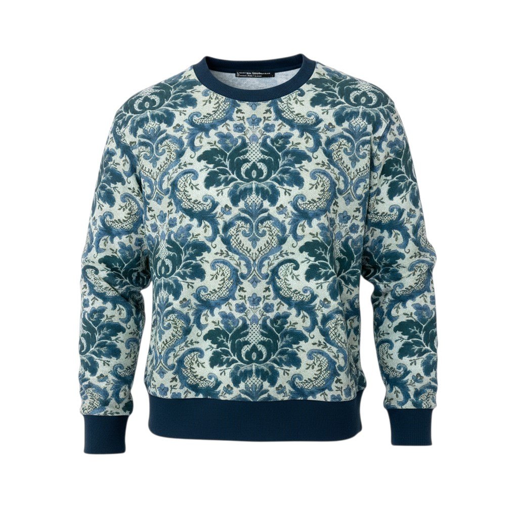 樂天商城 - DOLCE&GABBANA ドルチェアンドガッバーナ ドルガバ D&G 長袖スウェット クルーネック 花柄 メンズ 男性用 44 ネイビー コットン100％u02t 中古