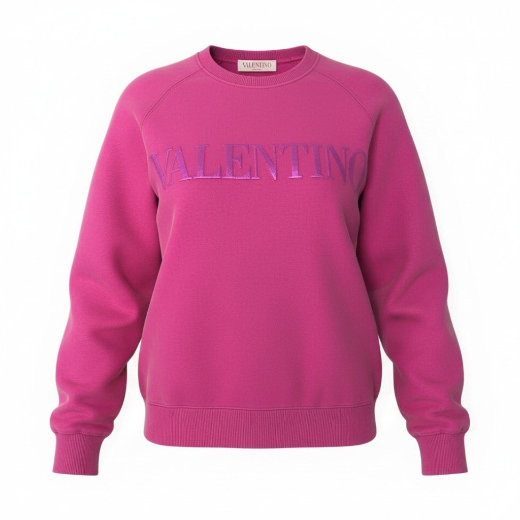 樂天商城 - VALENTINO ヴァレンティノ クルーネック スウェットプルオーバー 長袖 フロント 立体ロゴ 裏起毛 レディース 女性服 トップス XS ピンクu02t 中古