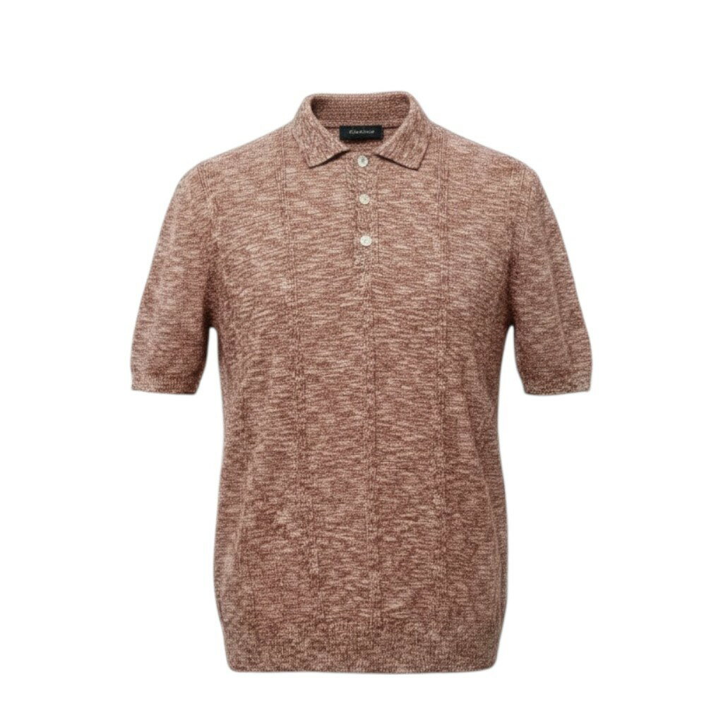 樂天商城 - 《美品》 LARDINI ラルディーニ サマーニット ニットポロシャツ トップス S レッド系 コットン メンズ イタリア製u02t 中古