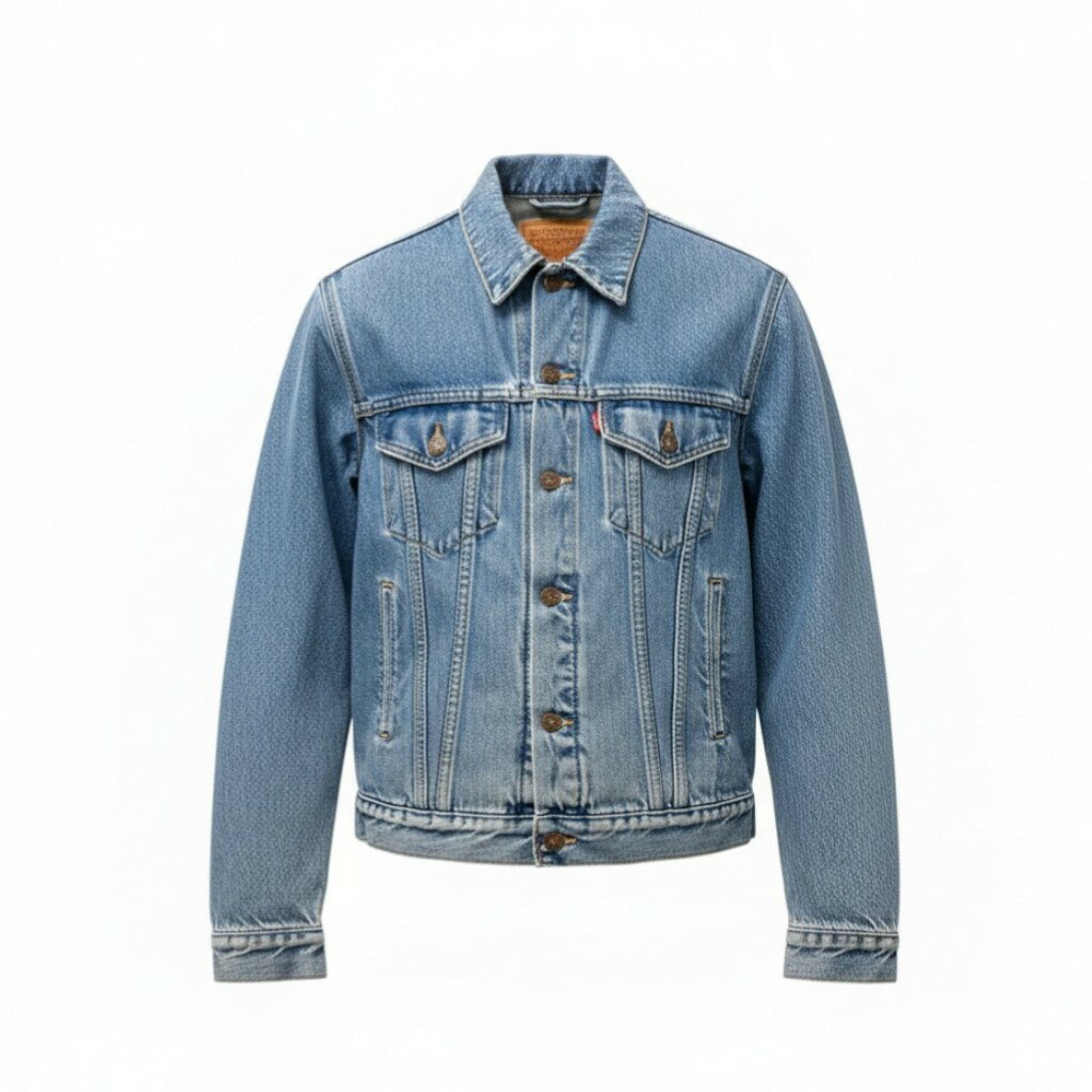 Levis リーバイス USA製 デニムジャケット Gジャン ボタン裏527 裏地ブランケット 70506-0316 42 ブルー系 コットン 雰囲気〇u02t 中古