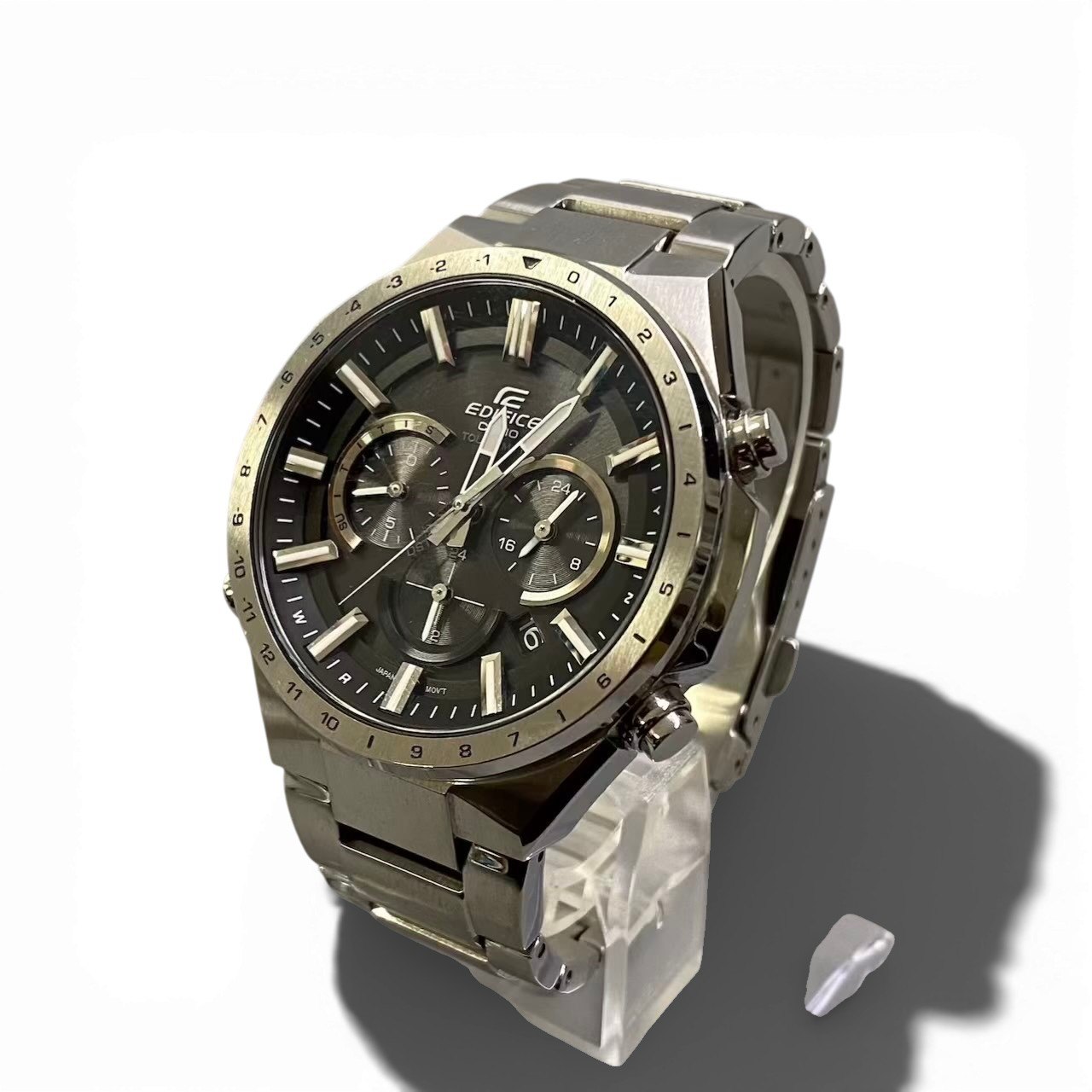 樂天商城 - CASIO EDIFICE カシオ エディフィス EOW-T660 シルバー 腕時計 デジタルウォッチ メンズ デジタルソーラー メンズk02i 中古