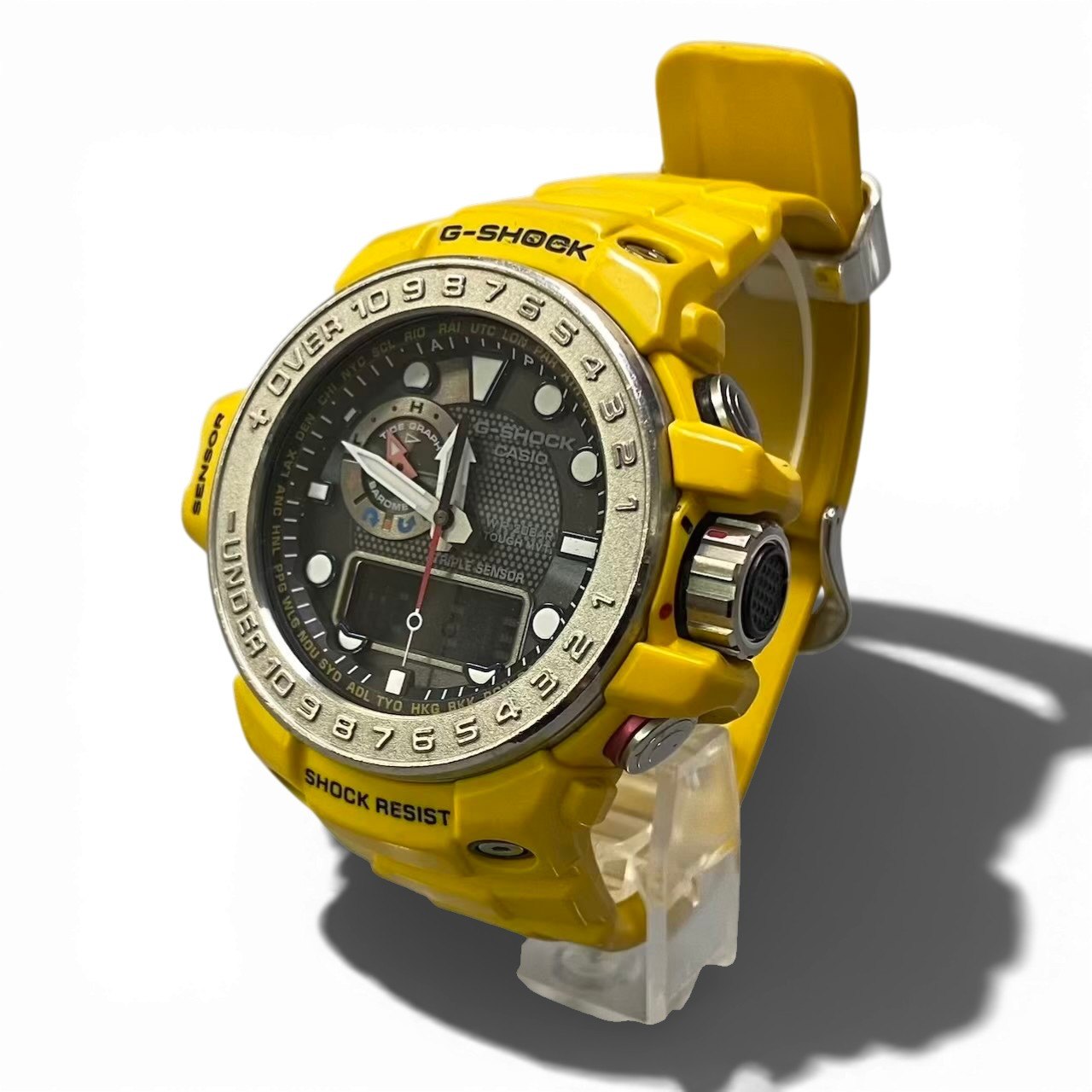 樂天商城 - CASIO G-SHOCK カシオ Gショック GWN-7000 イエロー 腕時計 ガルフマスター 電波ソーラー デジタルウォッチ メンズk02i 中古
