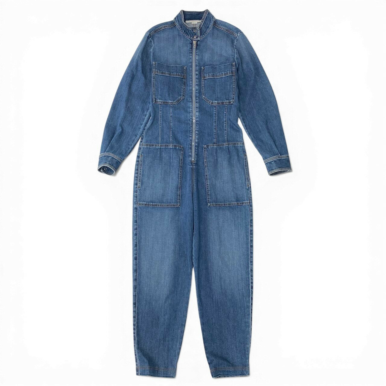 樂天商城 - 《美品》 STELLA McCARTNEY ステラマッカートニー デニムジャンプスーツ Denim Jumpsuit サイズ38 インディゴブルー オールインワンt18r 中古