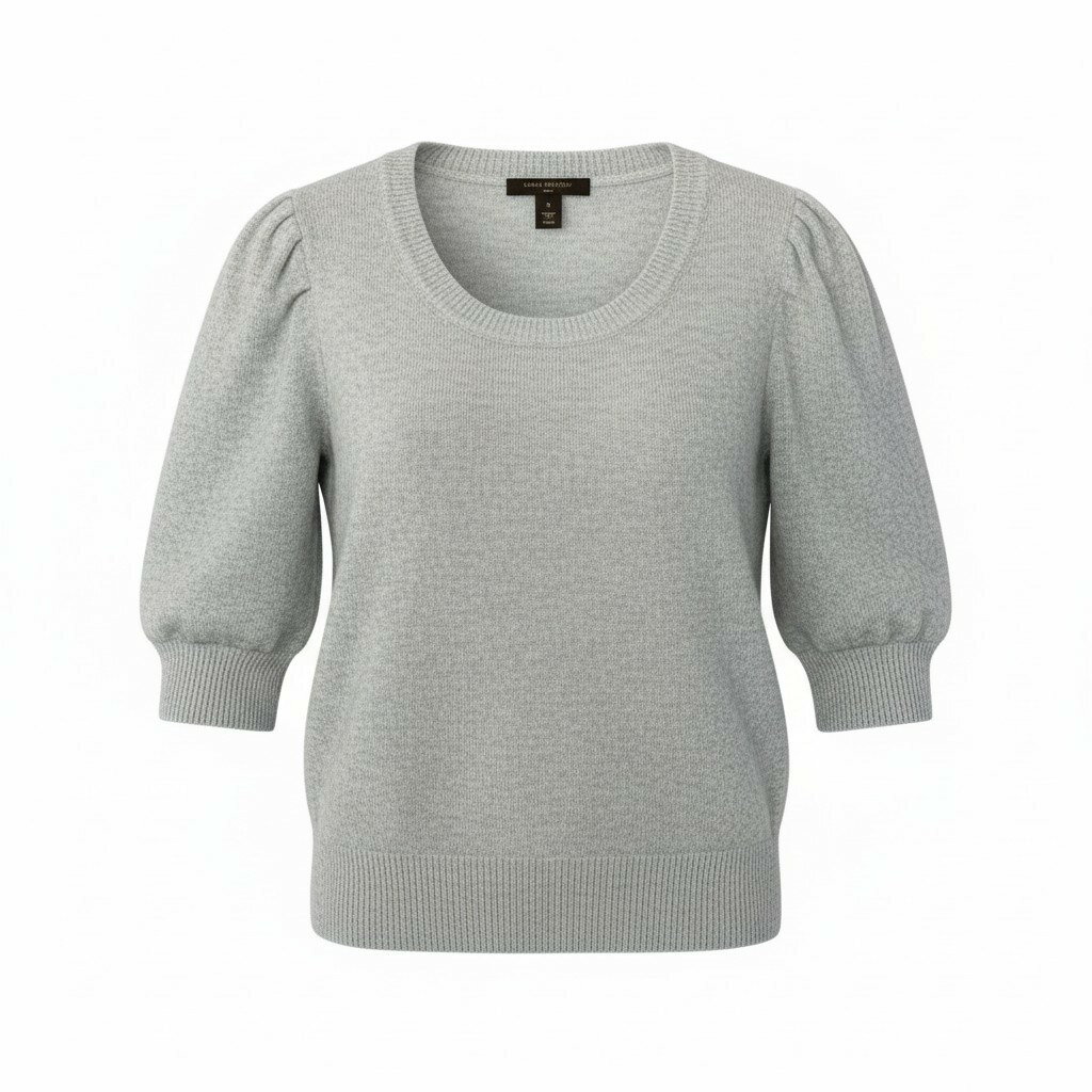 樂天商城 - 《美品》 LOUIS VUITTON ルイヴィトン 5分袖 カシミヤニットセーター Cashmere Knit Sweater サイズS グレー イタリア製t18r 中古