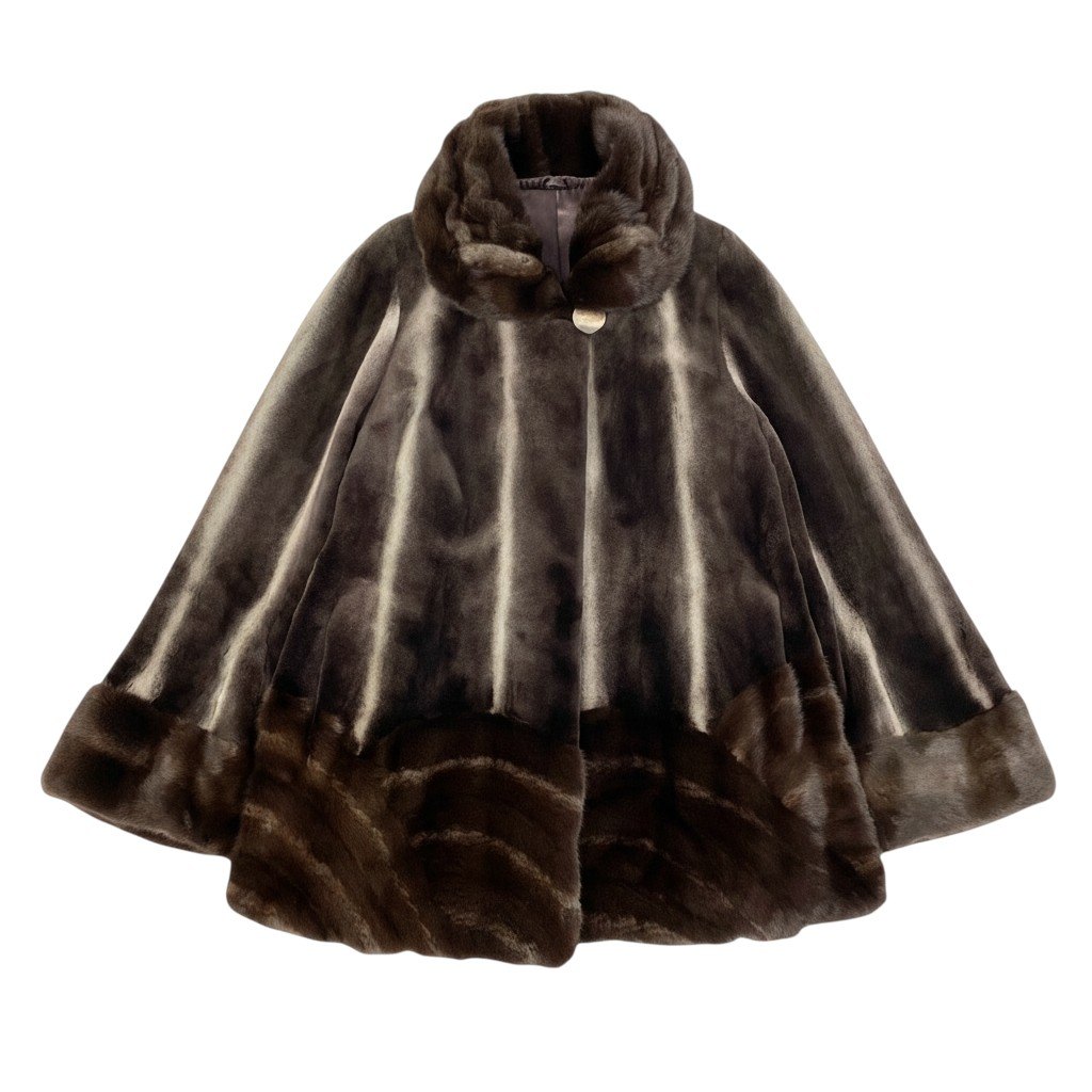 大幅お値下げ❤KOPENHAGEN FUR バーガンディ　デザインミンクコート 2WAY 01000187scg-20.jpg