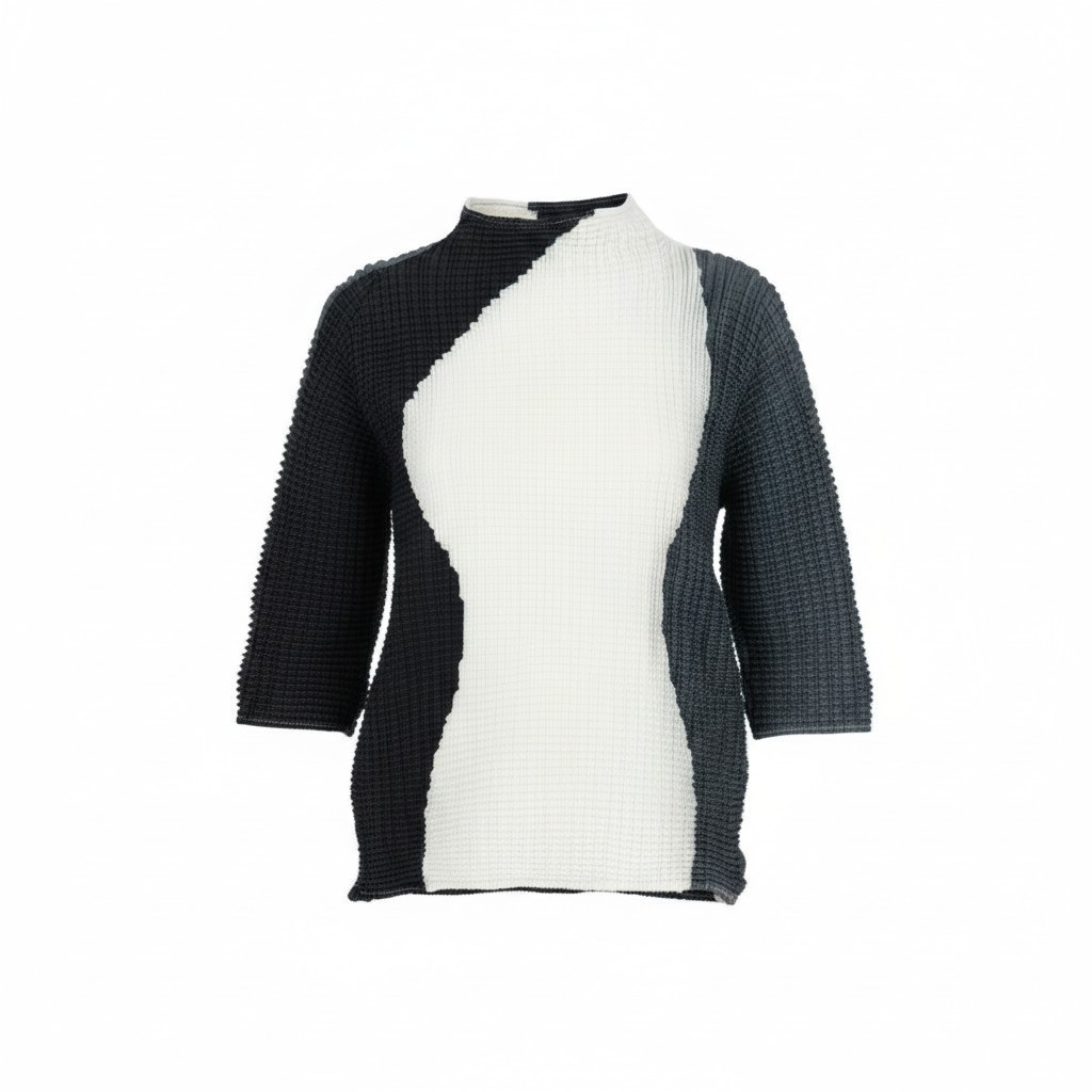 樂天商城 - ISSEY MIYAKE イッセイミヤケ Abstract Tint Pleats アブストラクト ティント プリーツ プリーツカットソー トップス IM31FJ638 2サイズ マルチカラー ポリエステル100％ レディース 女性用o07t 中古