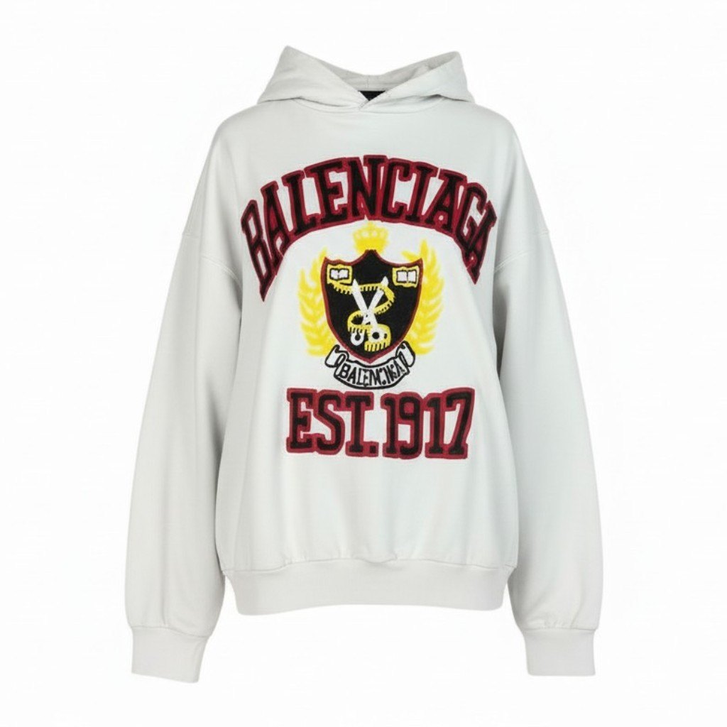 樂天商城 - BALENCIAGA バレンシアガ ダメージ加工 フードパーカー 2022 デムナ期 サイズM ホワイト メンズk02i 中古