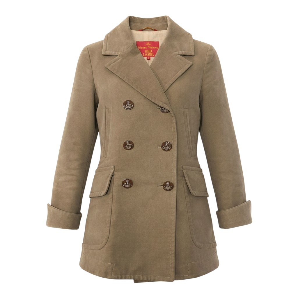 Vivienne WestWood Red Label ベロアジャケット オーブボタン 357-01-63007 1サイズ ベージュ レディース 女性用u02t 中古
