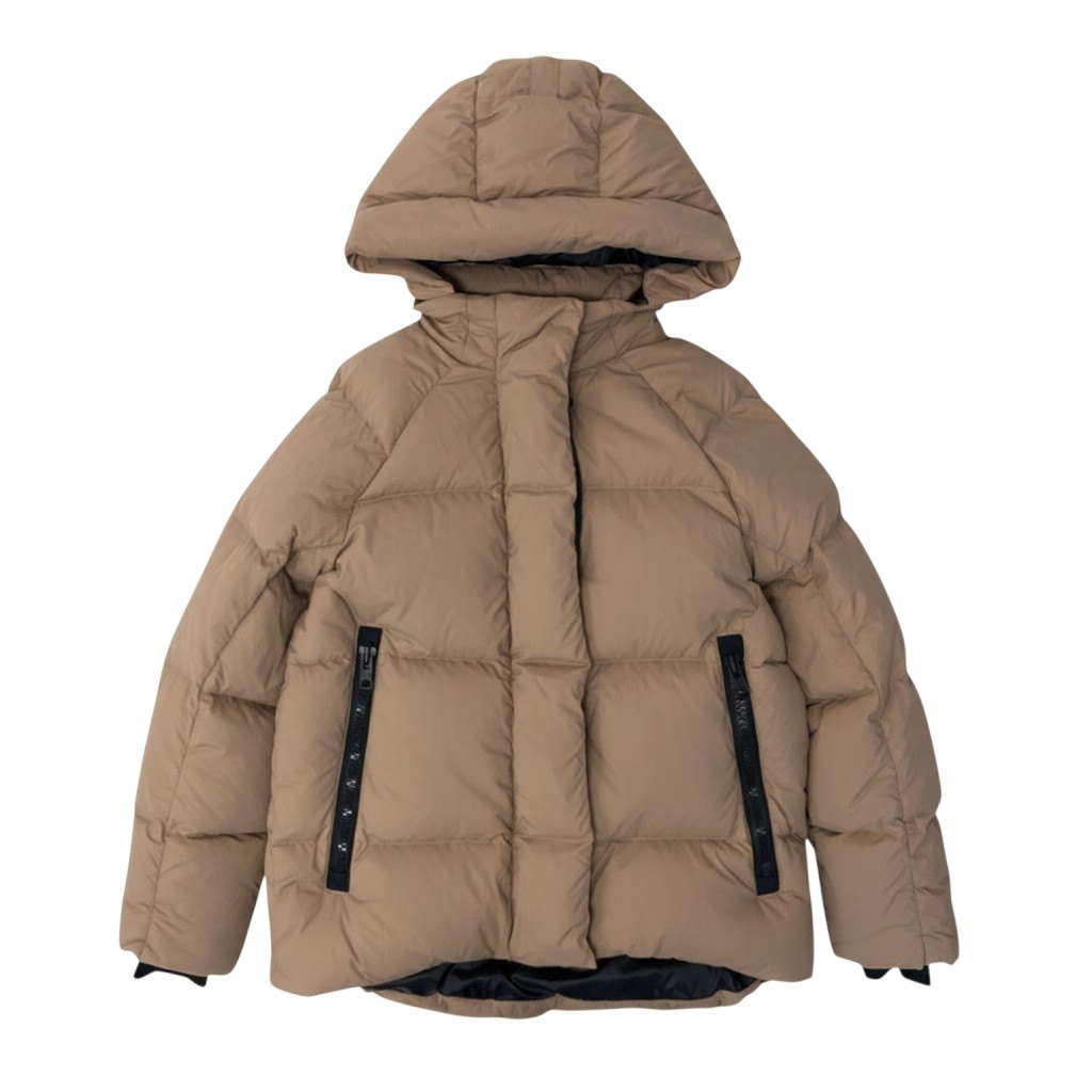 Canada Goose カナダグース Bryden Puffer ダウンジャケット フード取外可 リサイクルエンデュラリュクス生地 2621WBJ SP 165/88A Tan レディース 女性用t18r【中古】