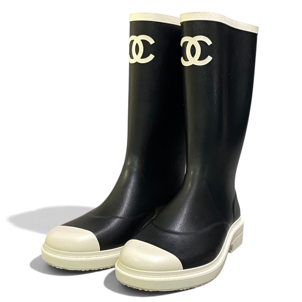 楽天市場】CHANEL レイン ブーツの通販