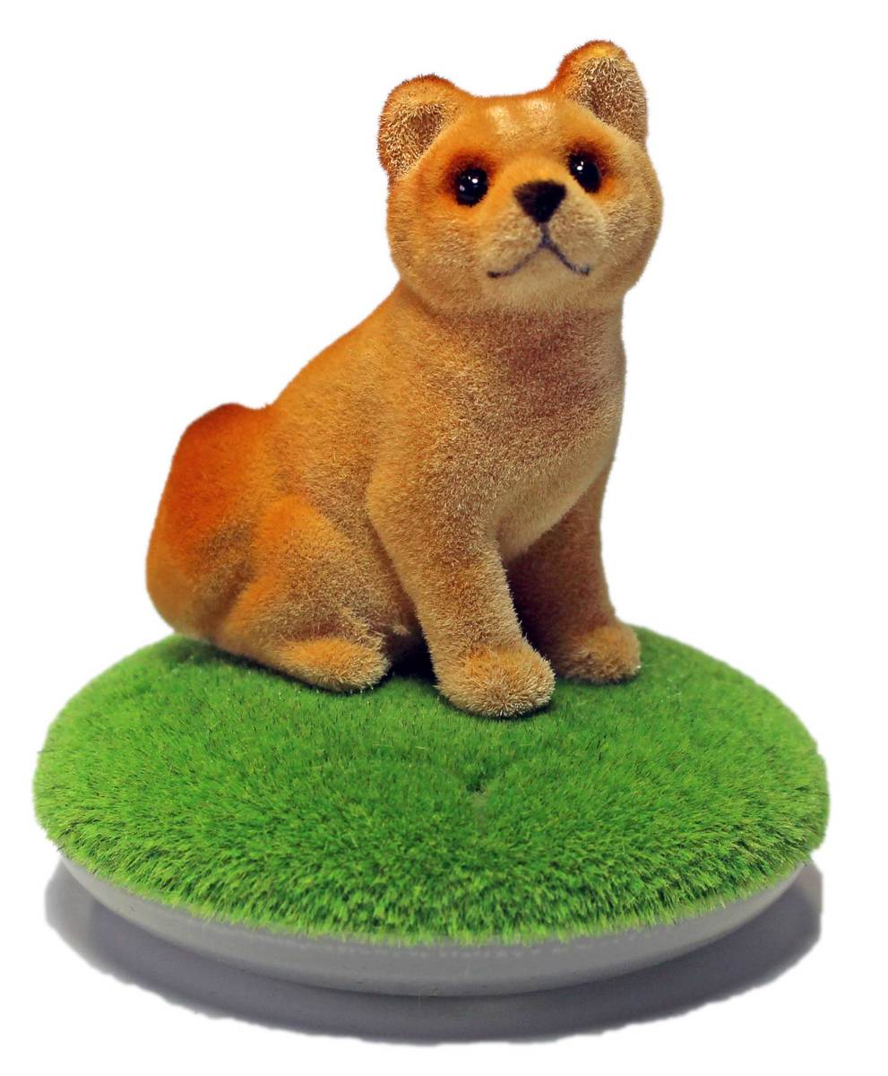 コネコとコイヌシリーズ +アロマディフューザー　シバ犬 7cmサイズのアロマディフューザー機能付き置物..