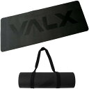 VALX トレーニングマット ヨガマット 6mm ストラップ付き TPEリング保護素材 耐久性 滑り止め付き 大きめサイズ エクササイズマット　＊