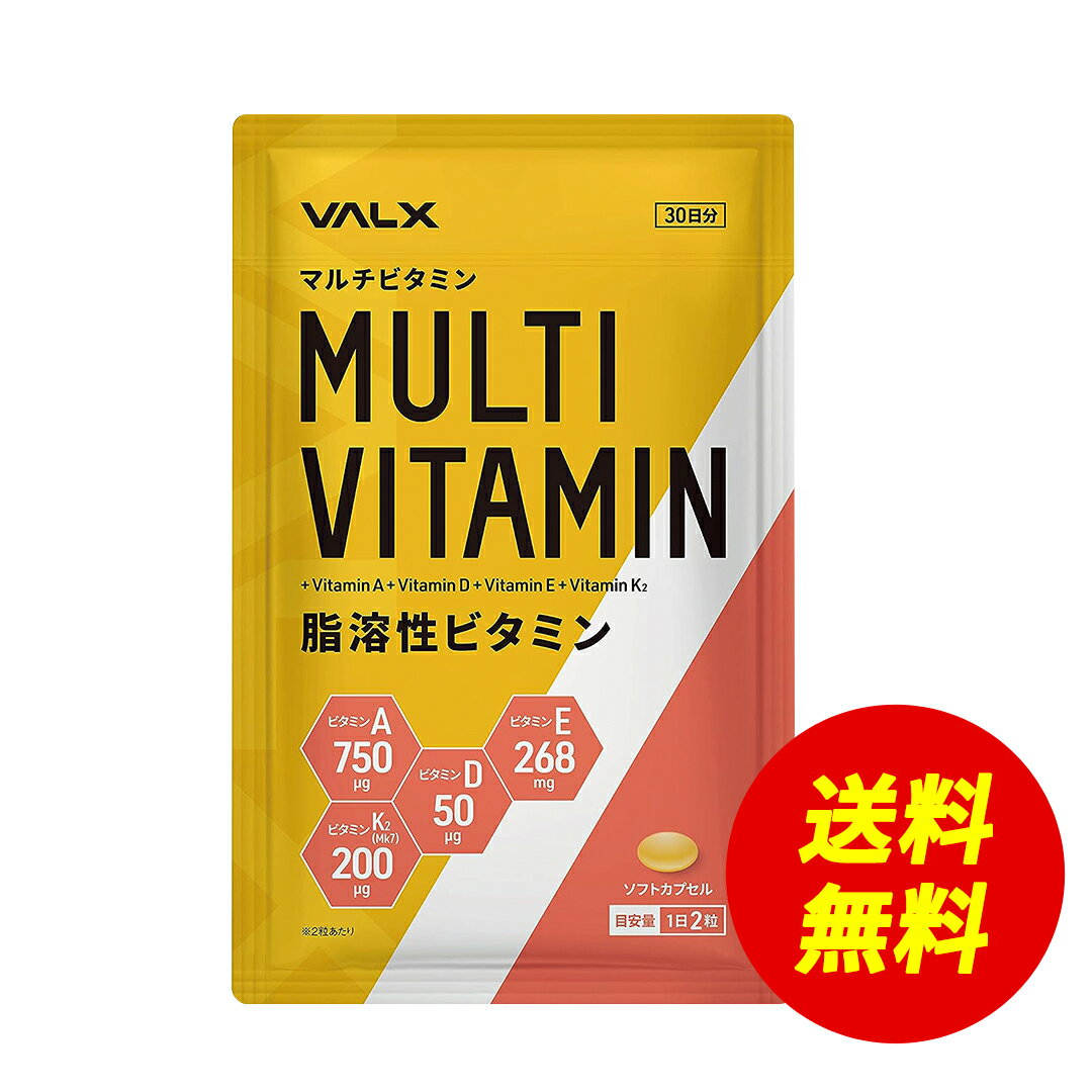 【期間限定 送料無料】VALX マルチビタミン【脂溶性ビタミン】山本義徳 サプリ サプリメント ビタミン ビタミンA 750μg ビタミンD 50μg ビタミンE 268mg ビタミンK 200μg配合 バルクス