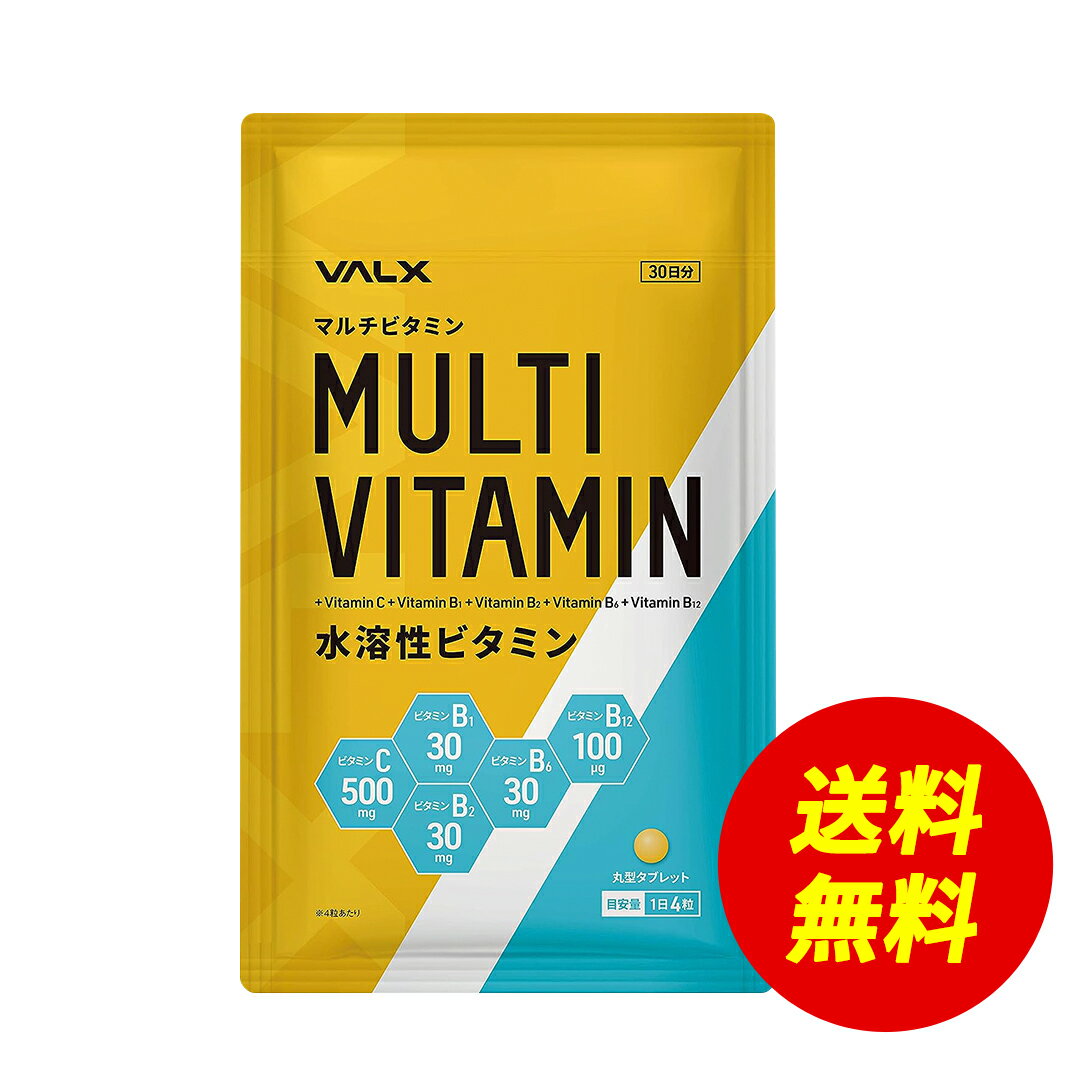 【期間限定 送料無料】VALX マルチビタミン【水溶性ビタミン】山本義徳 サプリ サプリメント ビタミン ビタミンC 60mg ビタミンB1 30mg ビタミンB2 30mg ビタミンB6 30mg ビタミンB12 100μg 配合