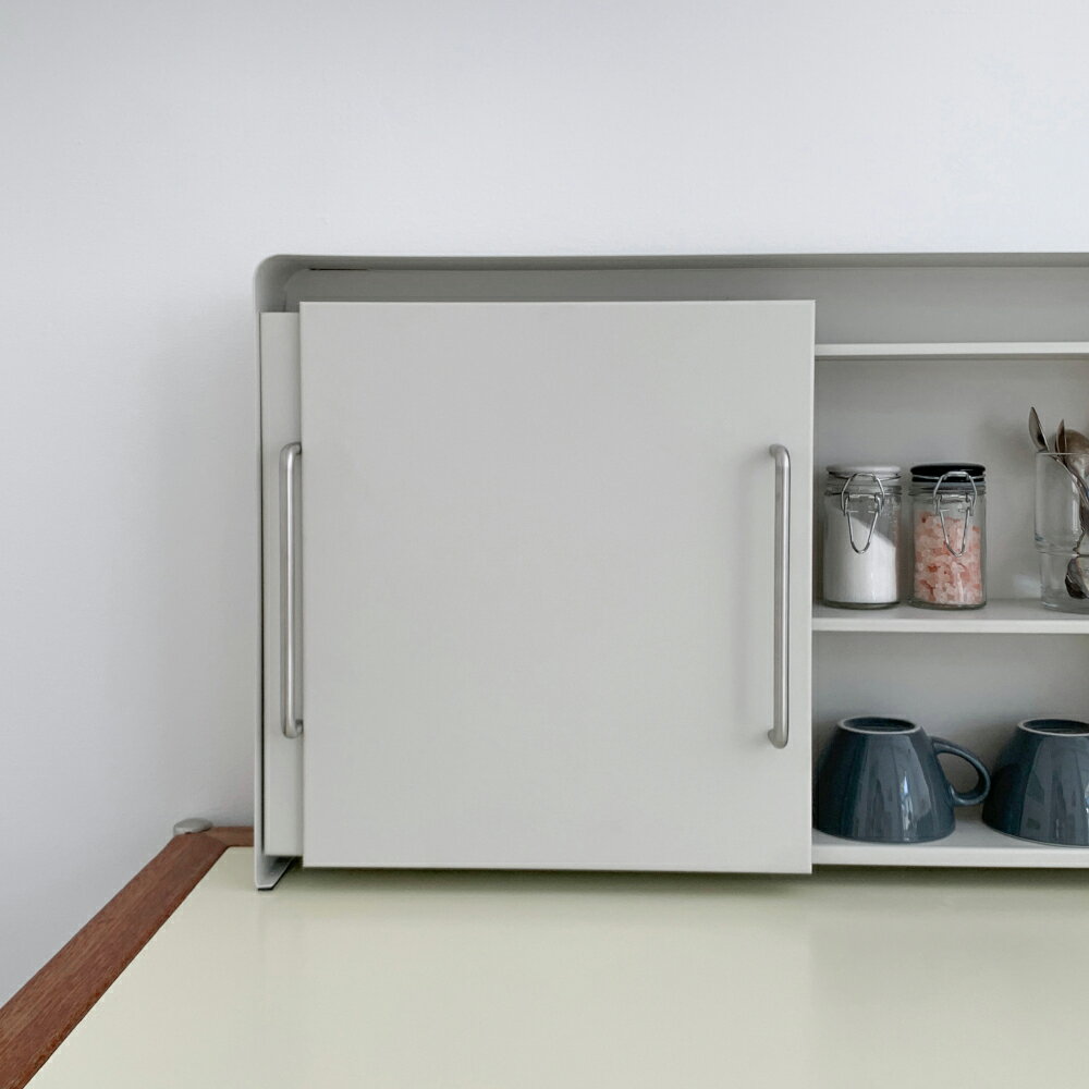 O'gre オグレ 雲 鉄製スライディング収納棚両開きタイプ 韓国インテリア 台所 ミニ収納棚 キッチン 引き出し 調味料 54cm×12cm×36cm スパイスラック キッチン収納 収納棚 カウンター上収納 おしゃれ 調味料入れ カウンター上 ラック 両面開閉 キッチンラック 調味料棚