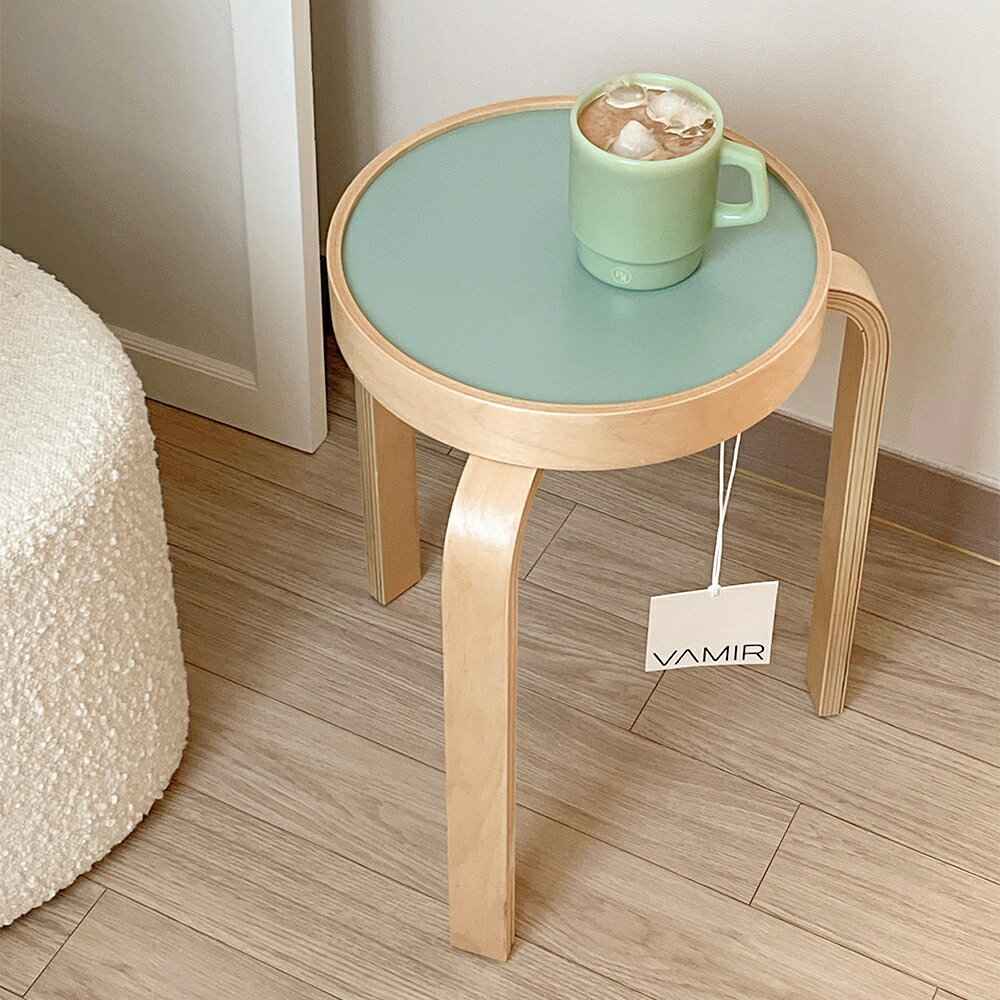VAMIR バミル ナッティーカラースツール 韓国インテリア カラー 選択可能 4色 シラカバ PB 椅子 チェア サークル サイドテーブル ナイトテーブル 30x46cm