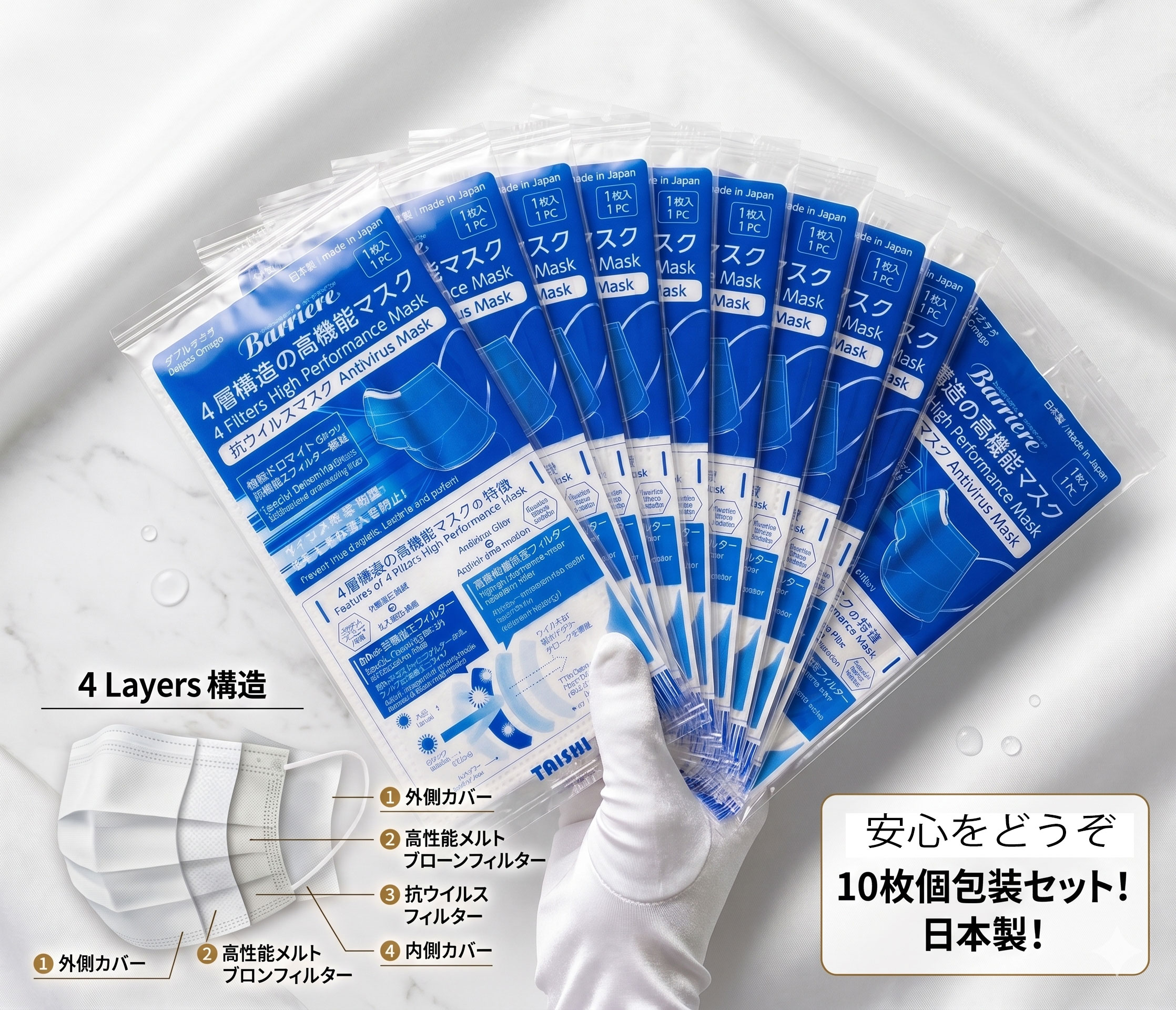 楽天市場】バリエール 抗ウイルス マスクの通販