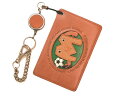 サッカー M イニシャル パスケース/定期入れ【レザー 本革 VANCA バンカクラフト革物語 国産 ハンドメイド 贈り物 即納】