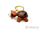 カメ キーホルダー【レザー 本革 VANCA バンカクラフト革物語 国産 ハンドメイド 贈り物 即納】