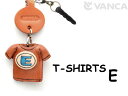 Tシャツ E (青) イヤホンジャックアクセサリー【レザー 本革 VANCA バンカクラフト革物語 国産 ハンドメイド 贈り物 即納】