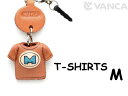 Tシャツ M (青) イヤホンジャックアクセサリー【レザー 本革 VANCA バンカクラフト革物語 国産 ハンドメイド 贈り物 即納】