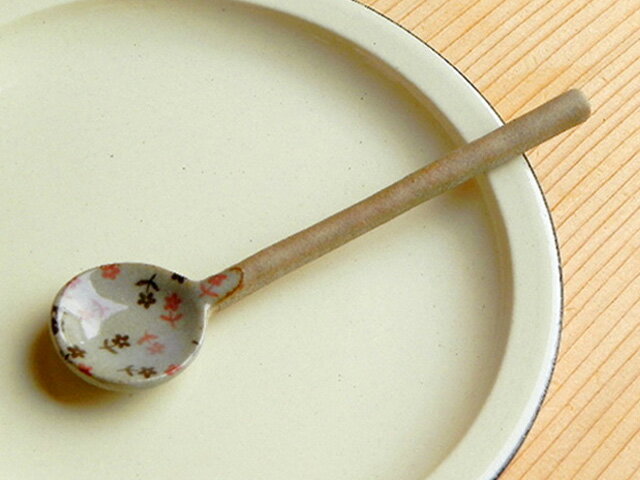 乐天商城 - レトロモダン・ティスプーン　小花（ピンク） カフェ食器/業務用/