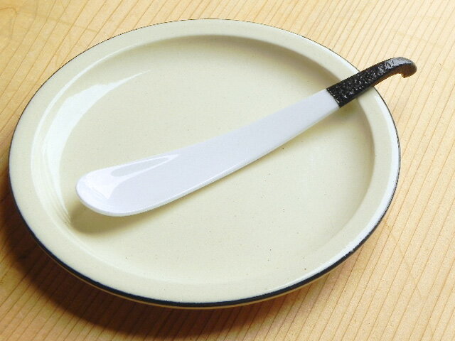 Rakuten - 強化磁器製　デザートスプーン（黒）　カフェ食器/業務用
