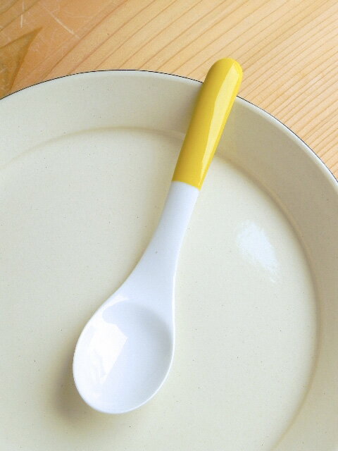 Rakuten - 強化磁器製　カレースプーン（黄）　カフェ食器/業務用