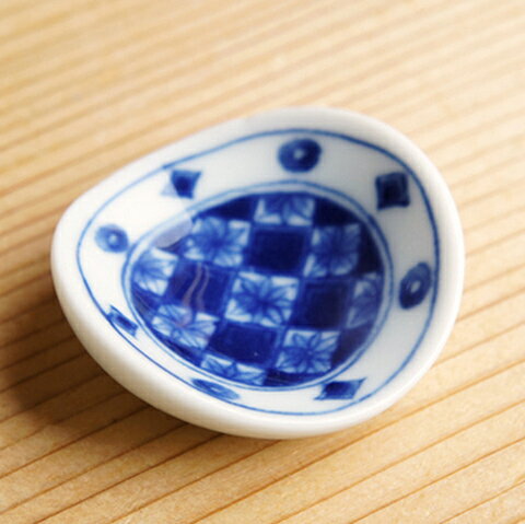 藍染 染市松 丸型箸置き /業務用/和食器/レス...の商品画像