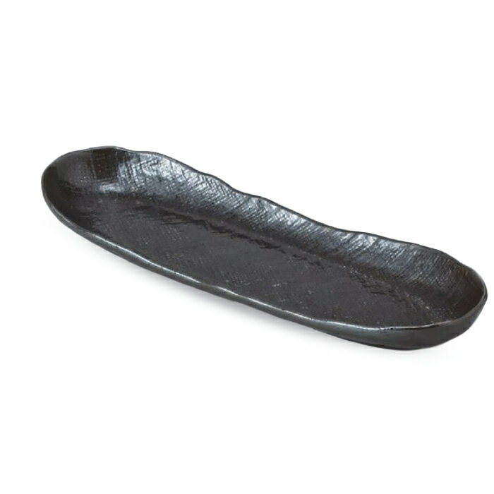 秋のさんま皿 天目舟長盛皿業務用/和食器/秋刀魚/長い皿/お皿/和皿