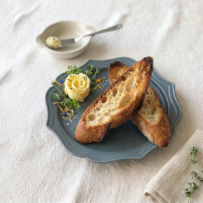 Carbell カーベル ラウンドプレートS：グレーTOJIKI TONYA/カフェ食器/おしゃれ/人気