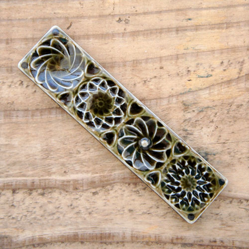 スプーンレスト　万華鏡　【織部】　/TOJIKITONYA/