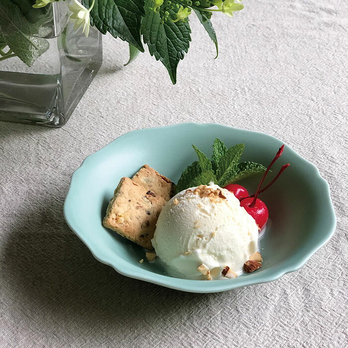 TOJIKI TONYA　輪花(リンカ)　取鉢：薄緑小鉢/【当店オススメ】のサムネイル