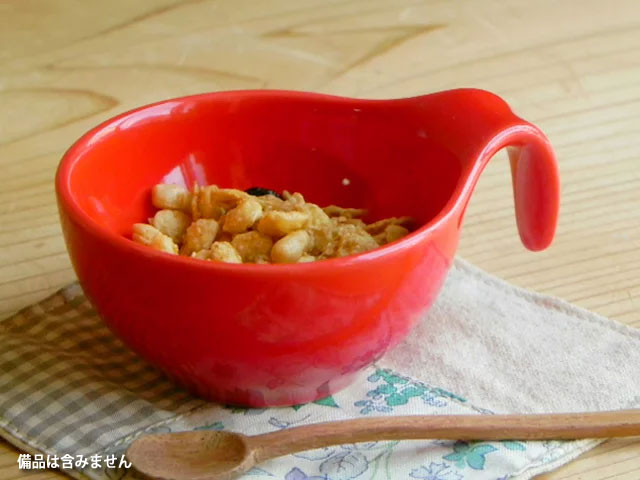 キュートなサイズ持ち手つきプチボウル(赤)訳あり/アウトレット/業務用/カフェ/おしゃれ収納/洋食器/売れ筋/人気/美濃焼